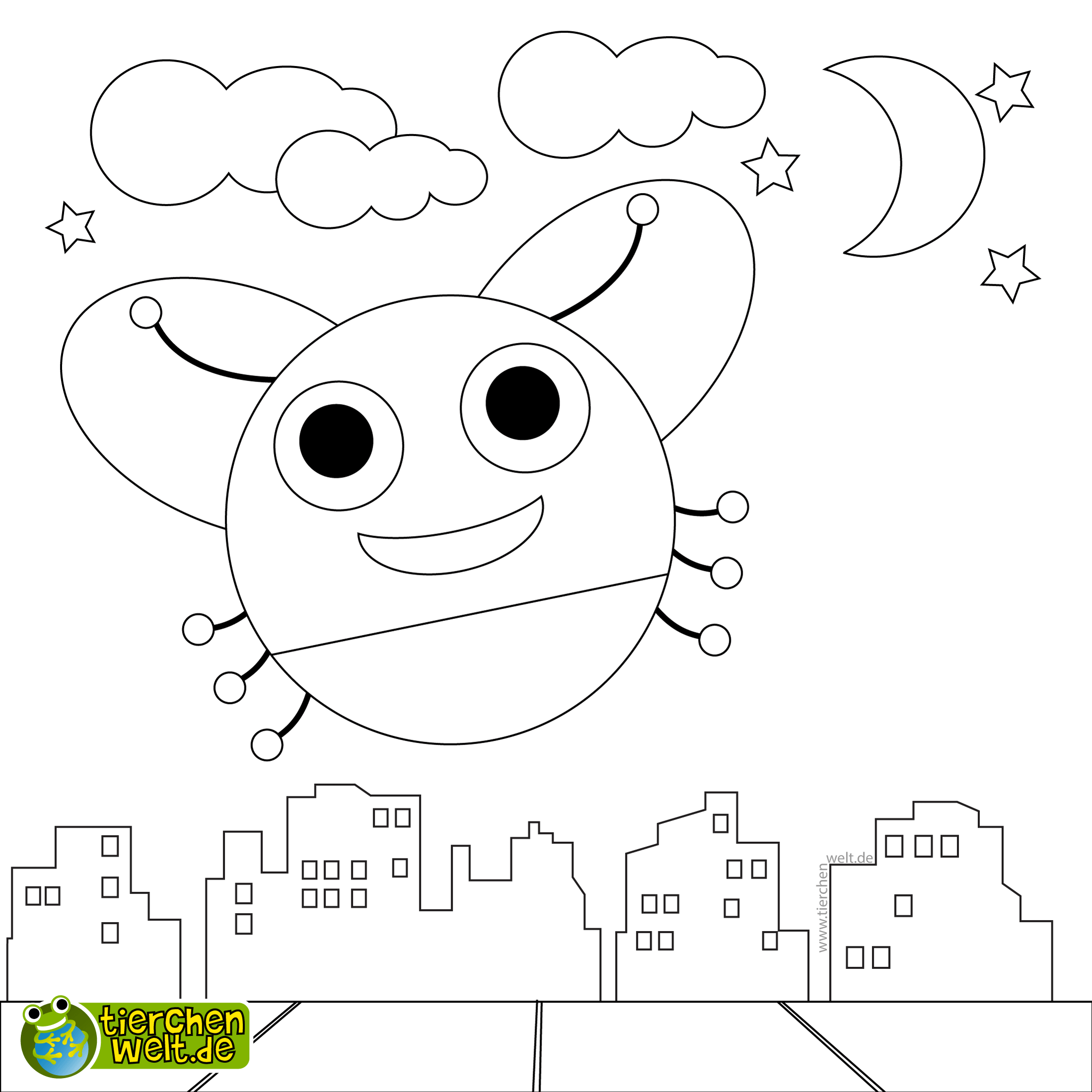 Malvorlage Glühwürmchen