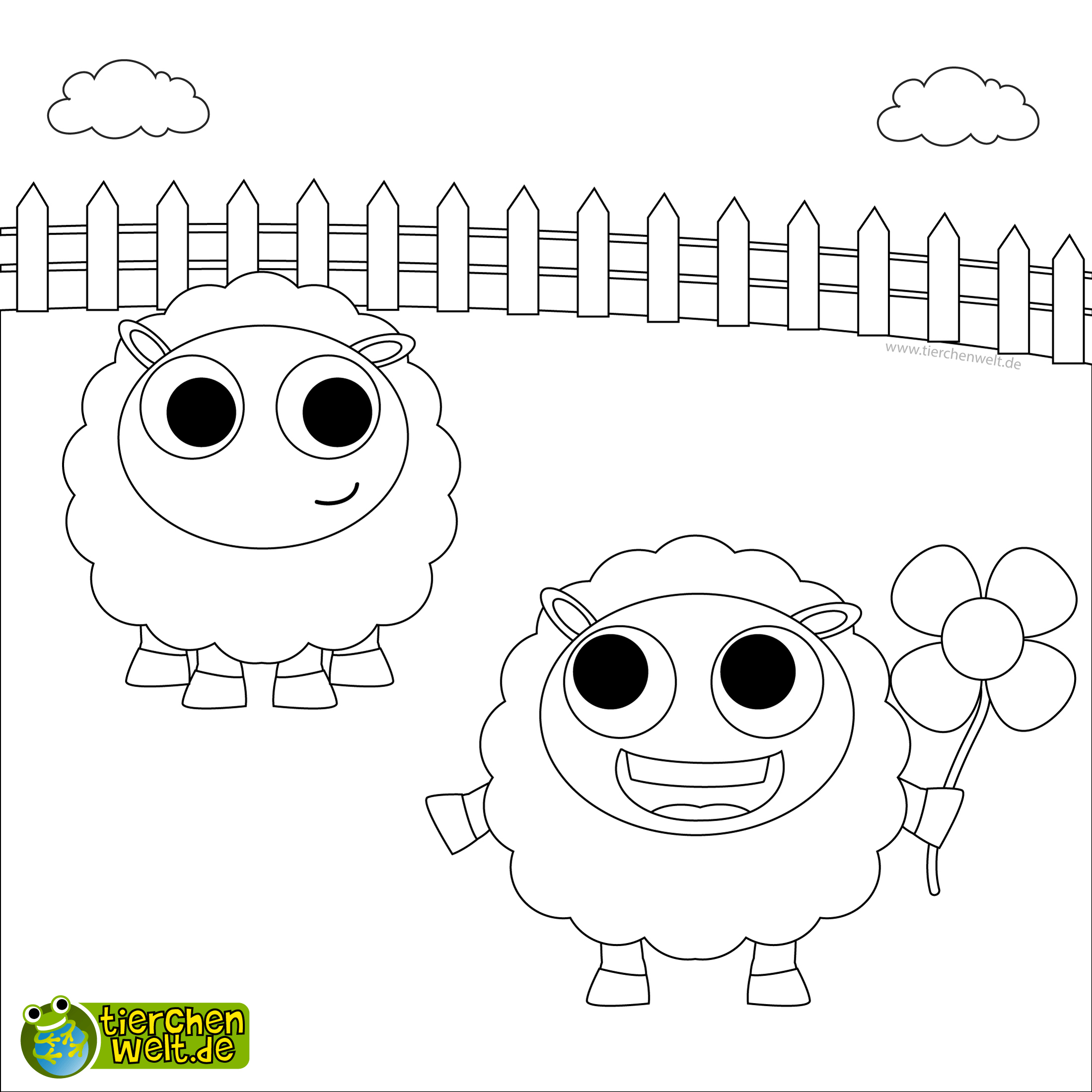 Malvorlage Schaf
