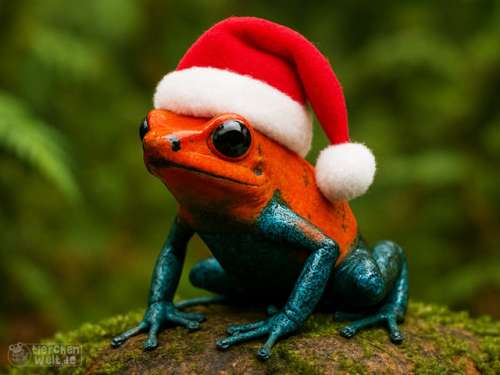 Weihnachts-Pfeilgiftfrosch