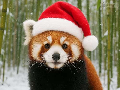 Weihnachts-Roter Panda