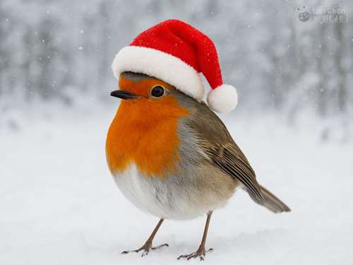 Weihnachts-Rotkehlchen