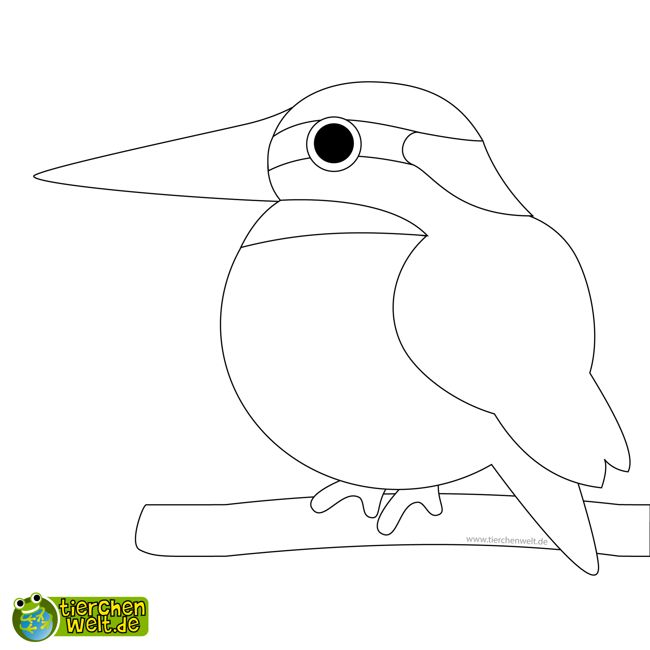 Malvorlage Eisvogel