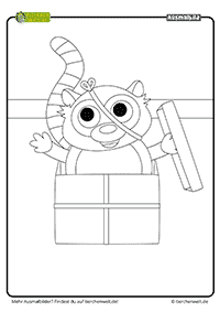 Malvorlage Weihnachten Lemur