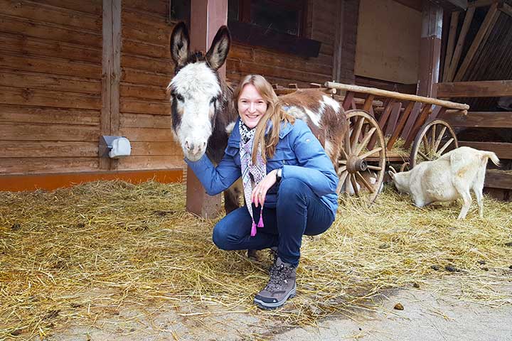 Silke mit Esel