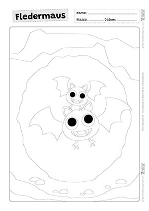 Fledermaus Ausmalbilder