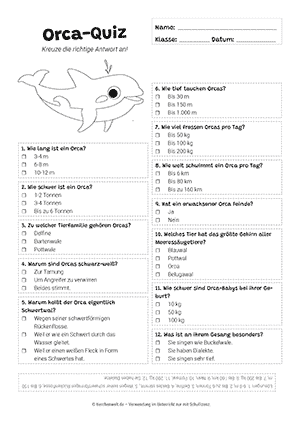 Orca Quiz