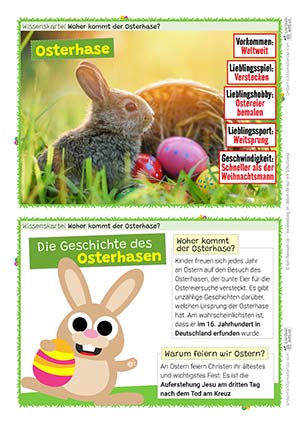 Ostern - Wissenskarten